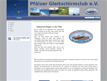 Tablet Screenshot of pfaelzergleitschirmclub.info